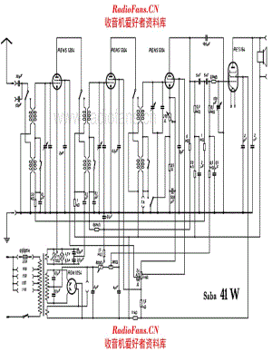 SABA 41W 电路原理图.pdf