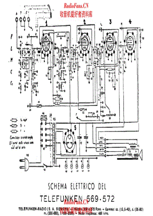 Siemens Telefunken 569 572 alternate 电路原理图.pdf