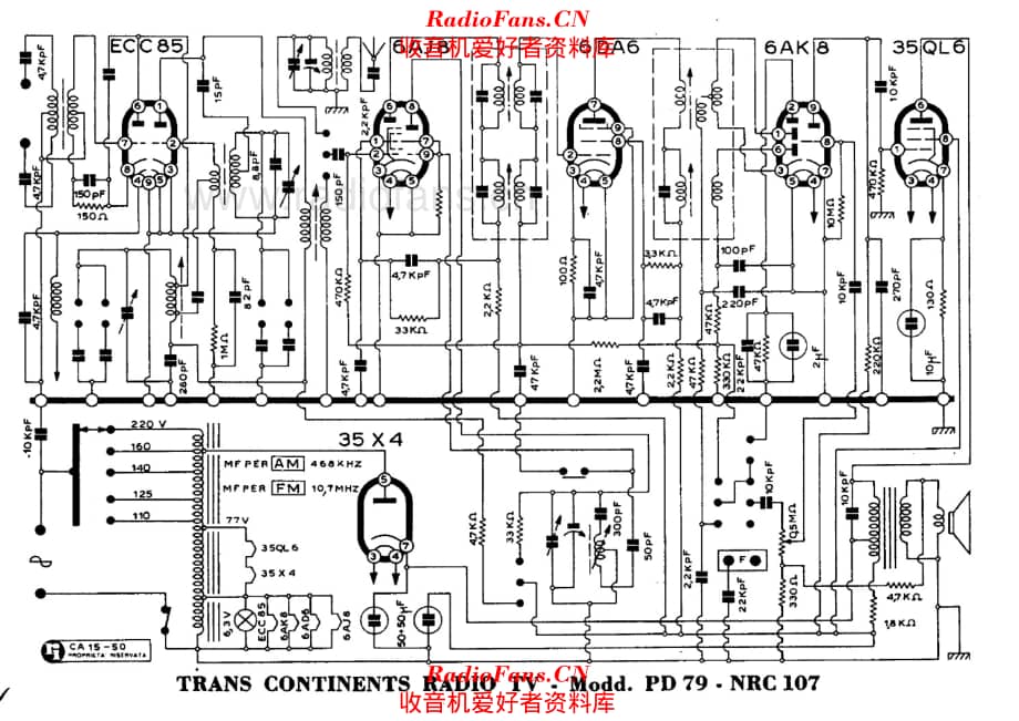 Prandoni PD79 NRC107 电路原理图.pdf_第1页