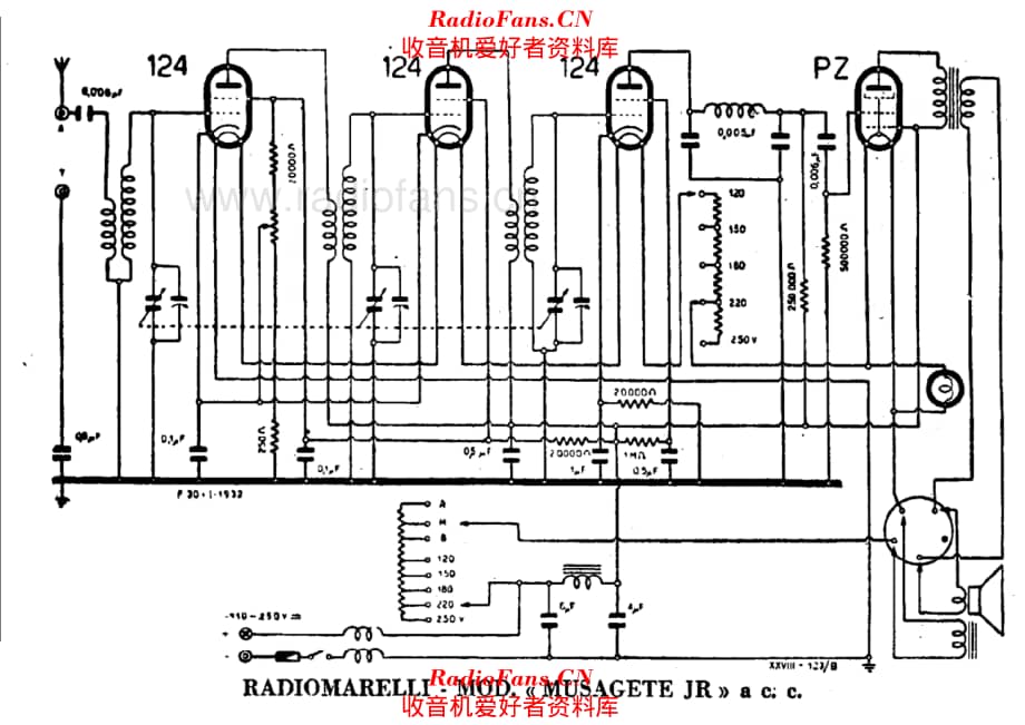 Radiomarelli Musegete JR cc 电路原理图.pdf_第1页