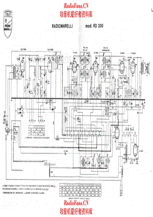 Radiomarelli RD230_4 电路原理图.pdf
