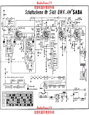 Saba S461GWK-AM 电路原理图.pdf