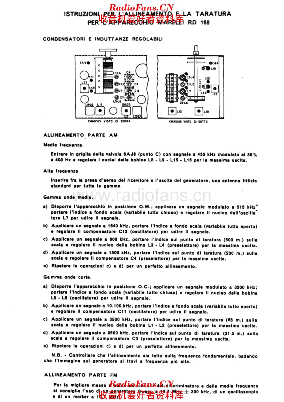 Radiomarelli RD168 alignment 电路原理图.pdf_第1页