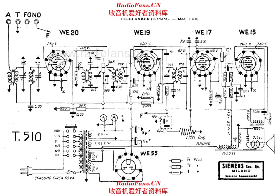 Siemens Telefunken T510 电路原理图.pdf_第1页