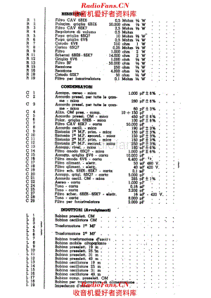 Radiomarelli 118 components 电路原理图.pdf