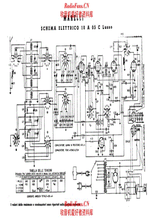 Radiomarelli 10A05C Lusso 电路原理图.pdf