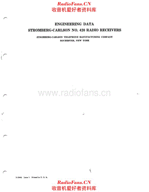 Stromberg Carlson 420 service manual 电路原理图.pdf