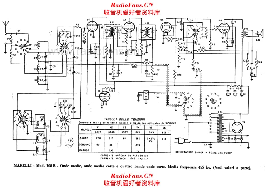 Radiomarelli 108B 电路原理图.pdf_第1页