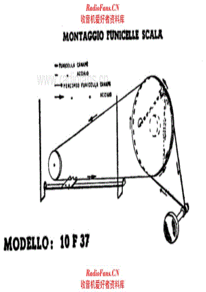 Radiomarelli 10F37D Tuning cord 电路原理图.pdf