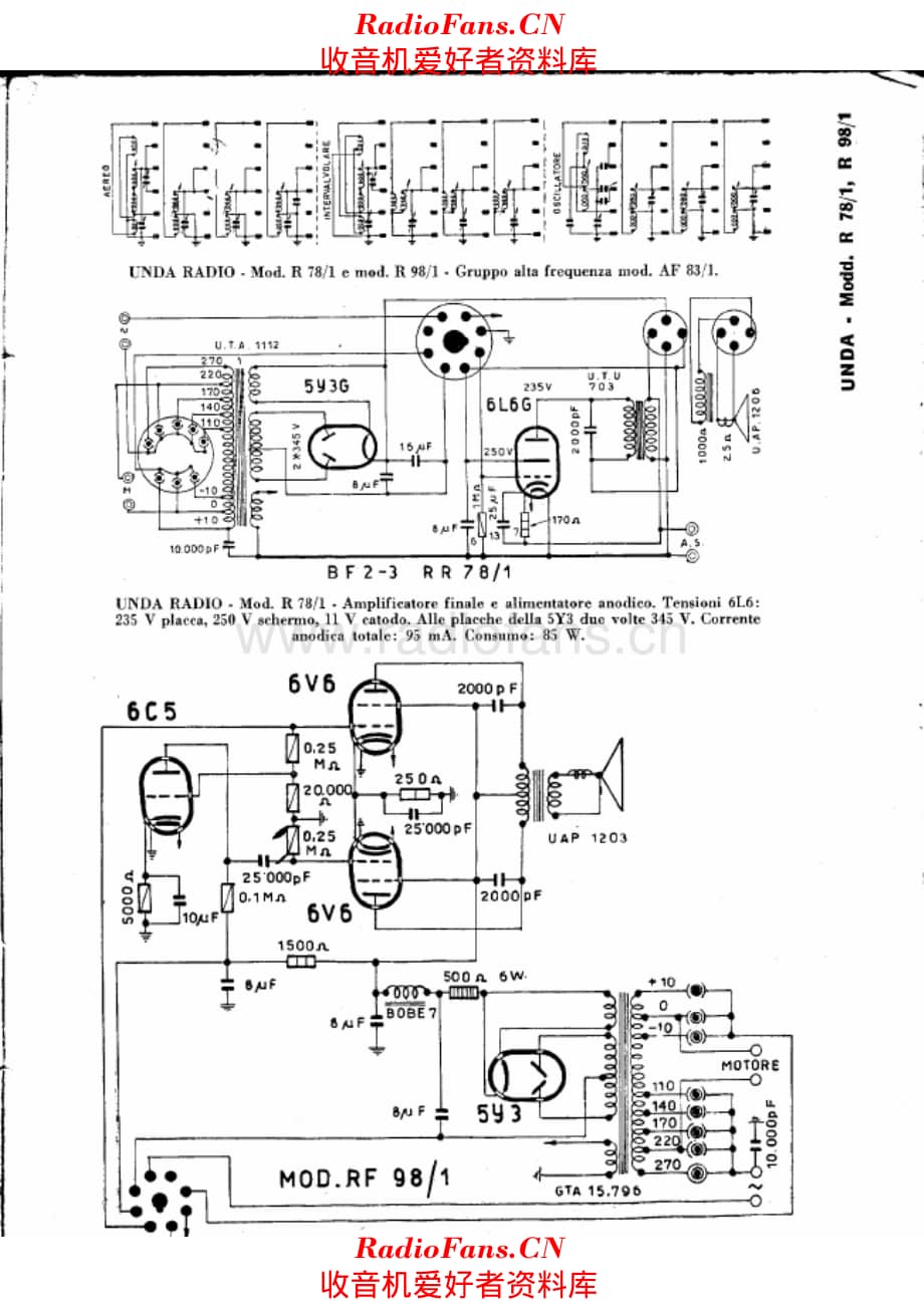 Unda R78-1 R98-1 AF & Power 电路原理图.pdf_第1页