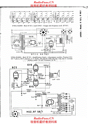 Unda R78-1 R98-1 AF & Power 电路原理图.pdf