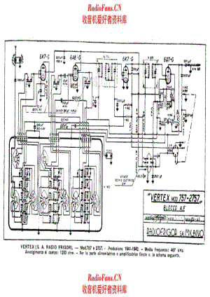 Vertex Radiofrigor 757 2757 RF section 电路原理图.pdf