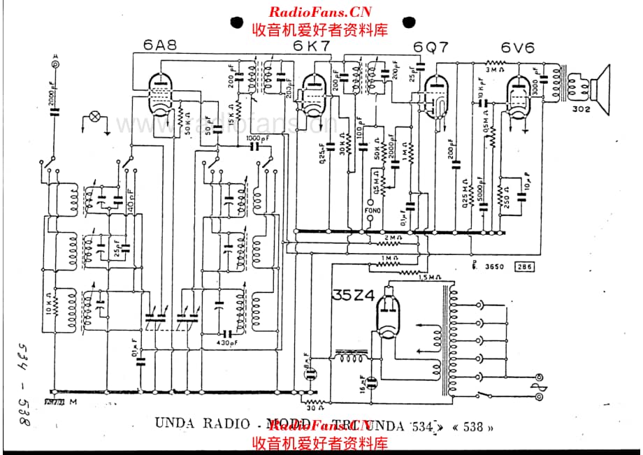 Unda Radio TU-534_538 电路原理图.pdf_第1页
