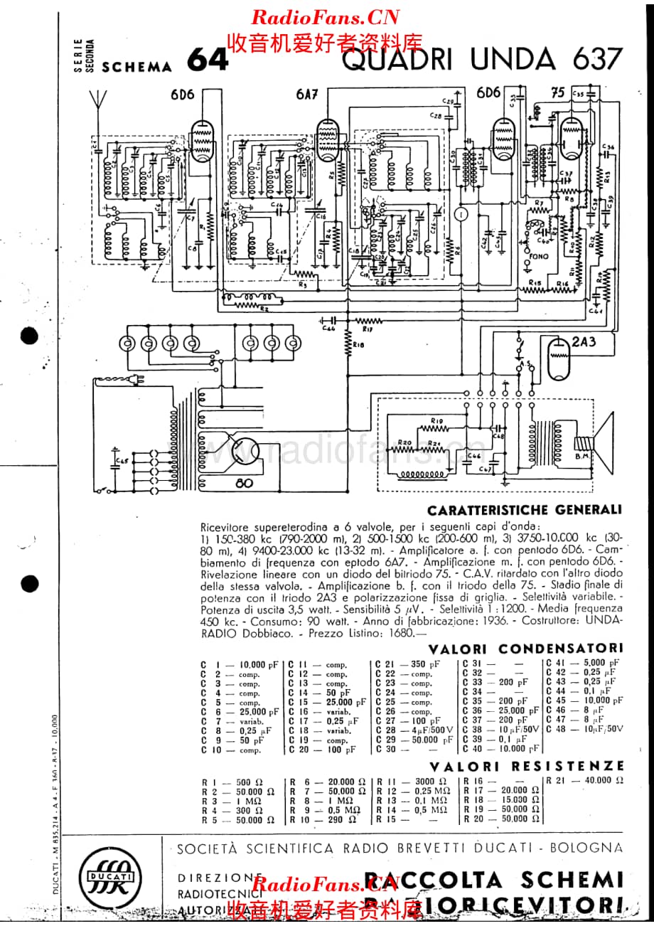 Unda Radio QU-637 电路原理图.pdf_第1页