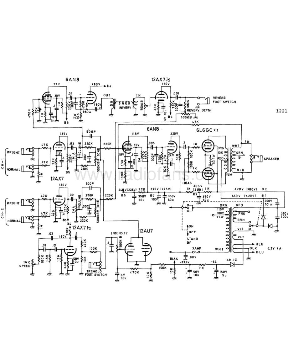 Univox 1221 电路原理图.pdf_第1页