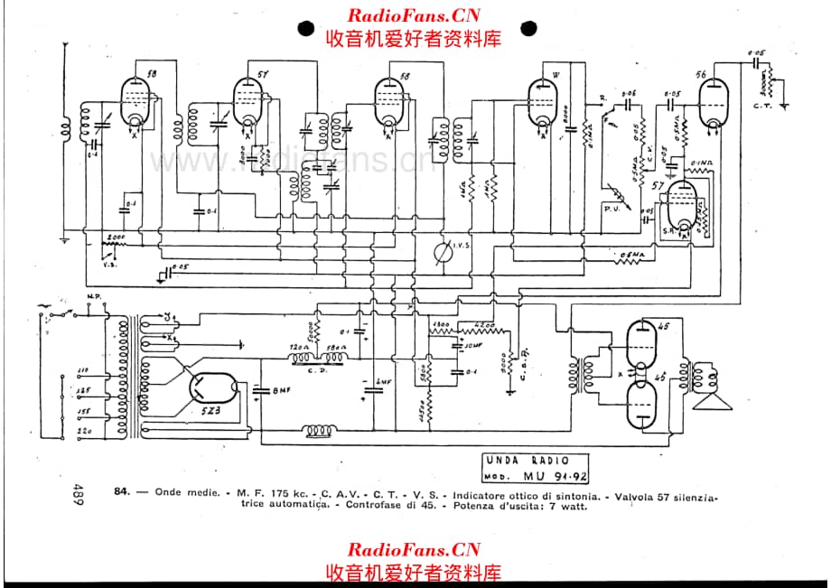 Unda Radio MU-91-92 电路原理图.pdf_第1页