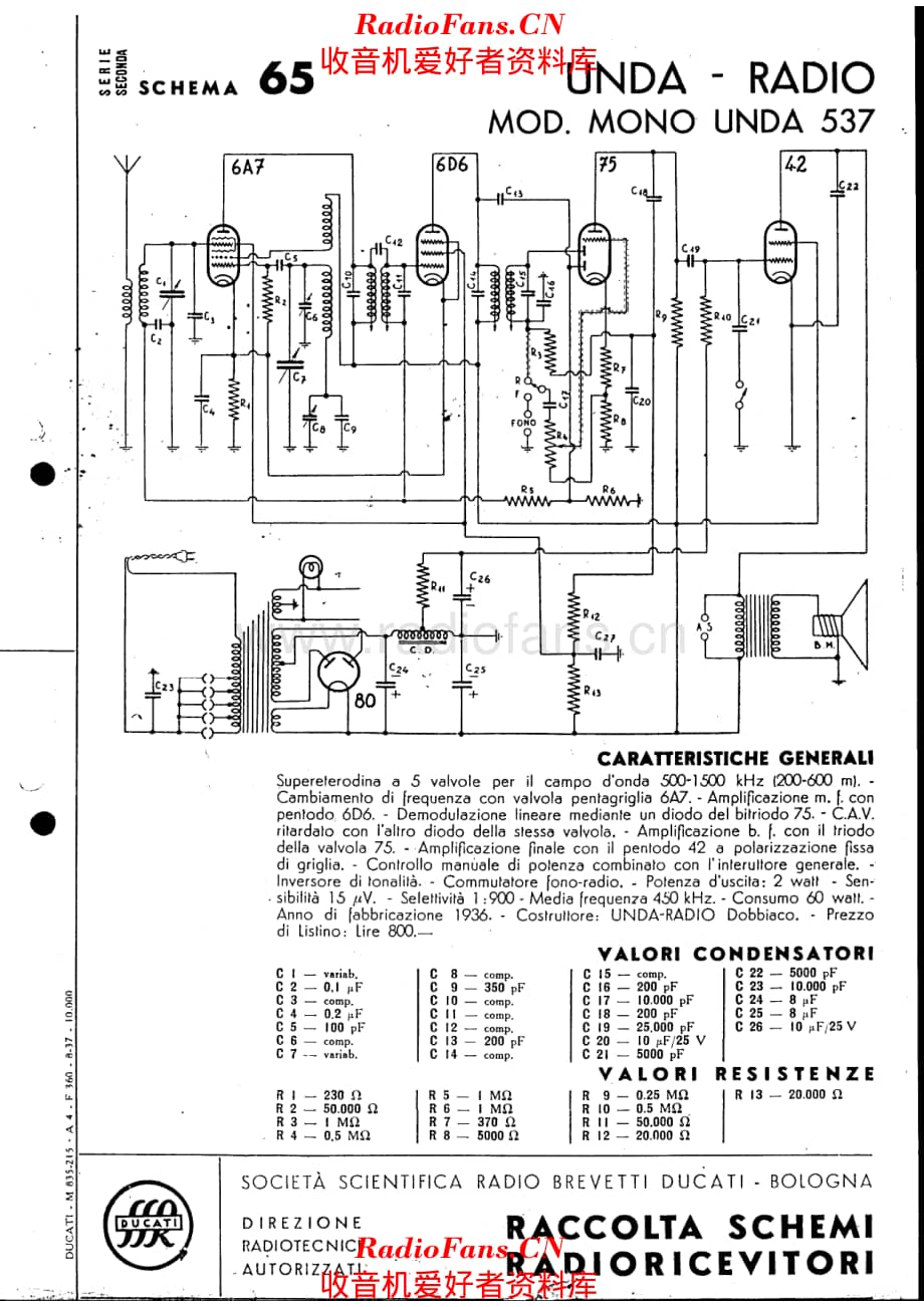 Unda Radio MU-537 电路原理图.pdf_第1页