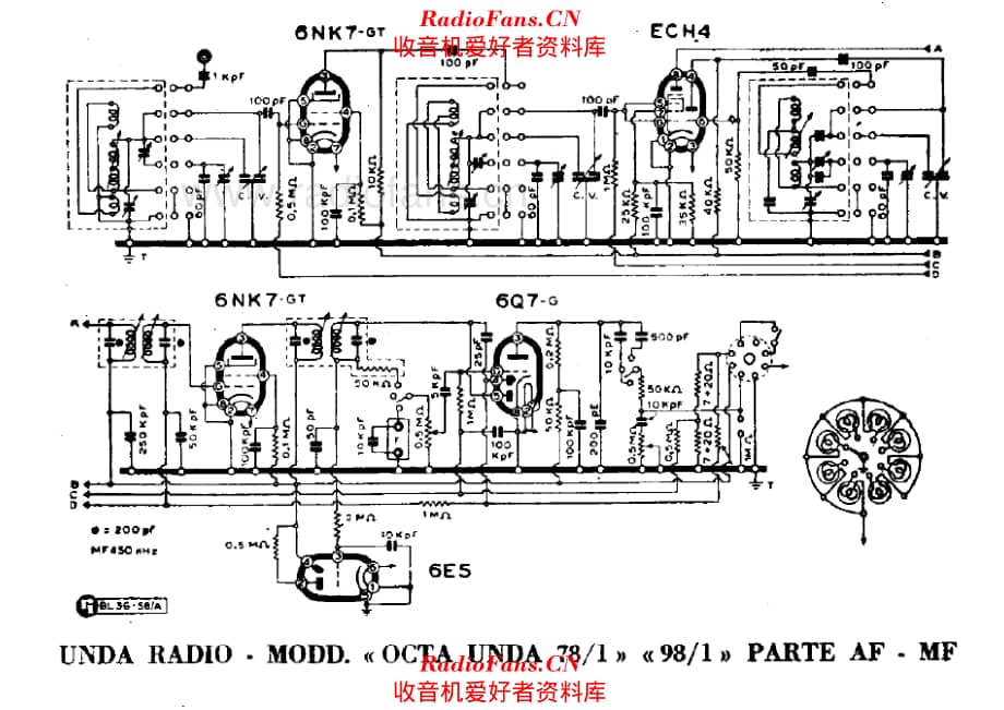 Unda Octa Unda 78-1 98-1 IF & HF sections 电路原理图.pdf_第1页