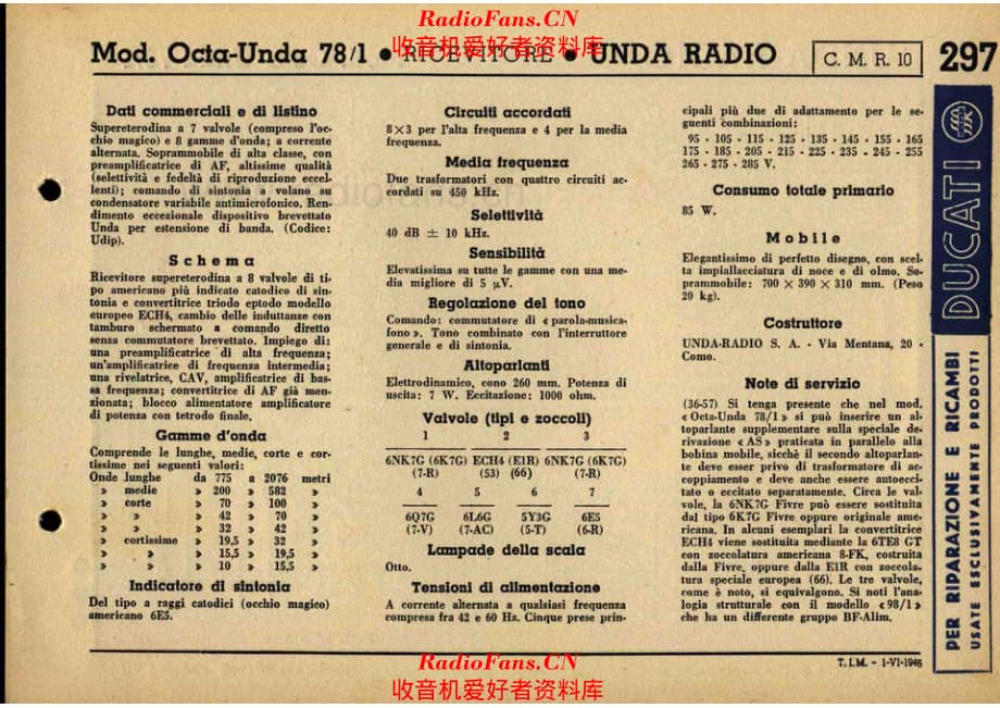Unda Radio 78-1 电路原理图.pdf_第1页