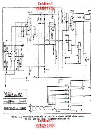 Vertex Radiofrigor 242 电路原理图.pdf