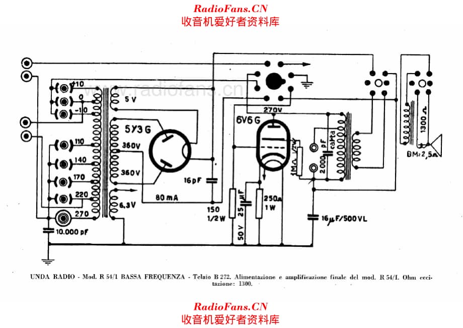 Unda R54-1 Chassis B272 AF section 电路原理图.pdf_第1页