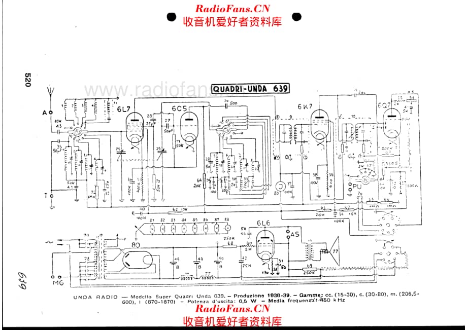 Unda Radio QU-639 电路原理图.pdf_第1页
