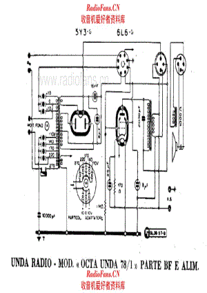 Unda Octa Unda 78-1 98-1 AF and power section 电路原理图.pdf