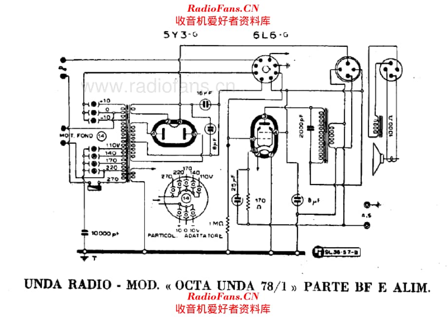 Unda Octa Unda 78-1 98-1 AF and power section 电路原理图.pdf_第1页