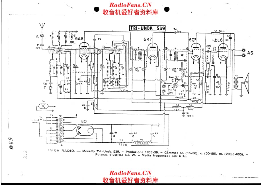 Unda Radio TU-539 电路原理图.pdf_第1页