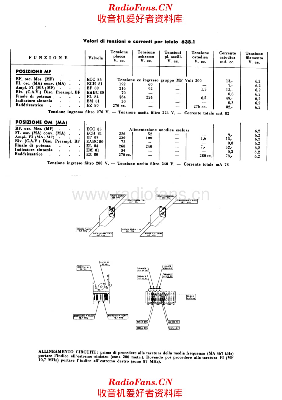 Voce del Padrone 638 638A 1648 voltages 电路原理图.pdf_第1页