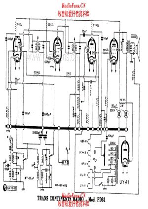 Trans Continents Radio PD31 电路原理图.pdf