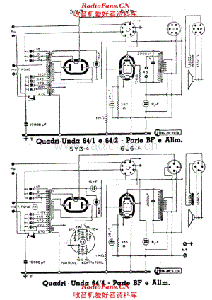 Unda Quadri Unda 64-1 64-2 64-4 AF & power section 电路原理图.pdf