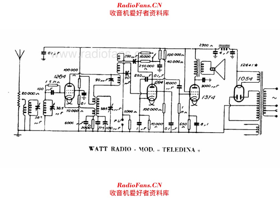 Watt Radio Teledina 电路原理图.pdf_第1页