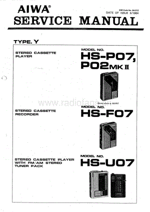 AIWA HS-P07(F07 U07) Service Manual电路原理图 .pdf
