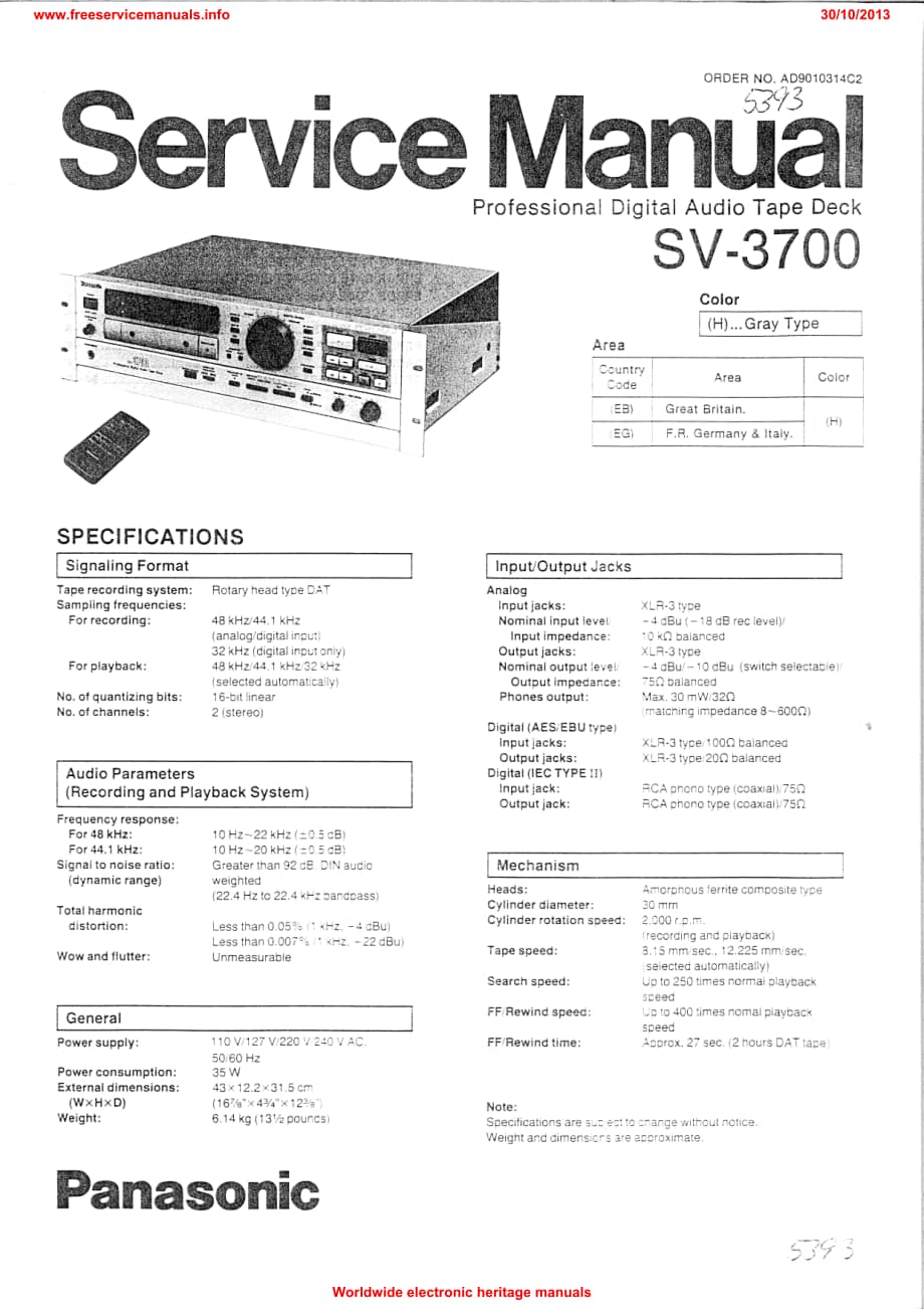 SONYsv-3700电路原理图 .pdf_第1页