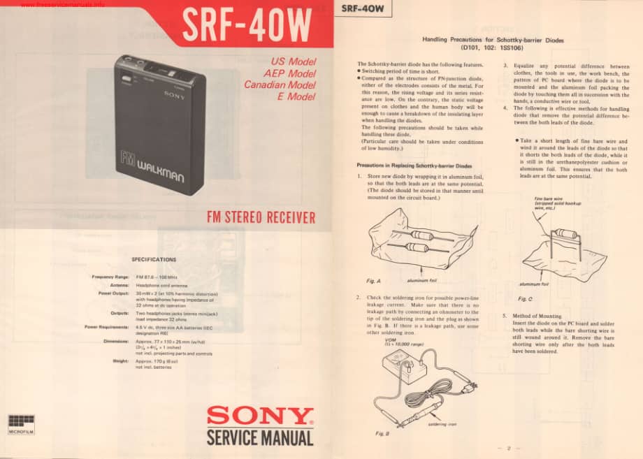 SONY srf-40w(1) 电路原理图 .pdf_第1页