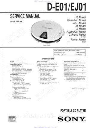 SONYd-ej01维修手册电路原理图 .pdf