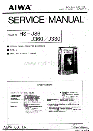 AIWA HS-j36(J330) Service Manual电路原理图 .pdf