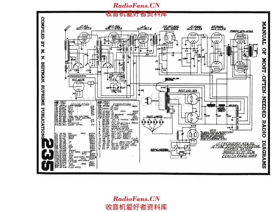 Zenith Chassis 1202 电路原理图.pdf_第1页