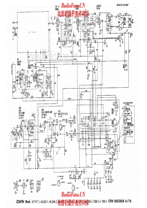 Zenith MT1971-3 ML2605-3 ML2606-3 ML-2608-3 ML2610-3 ML2626-3 7000-3 7200-3 with decoder 8L1T20 电路原理图.pdf