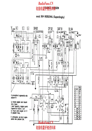 Voxson 504 Personal Superdinghy 电路原理图.pdf
