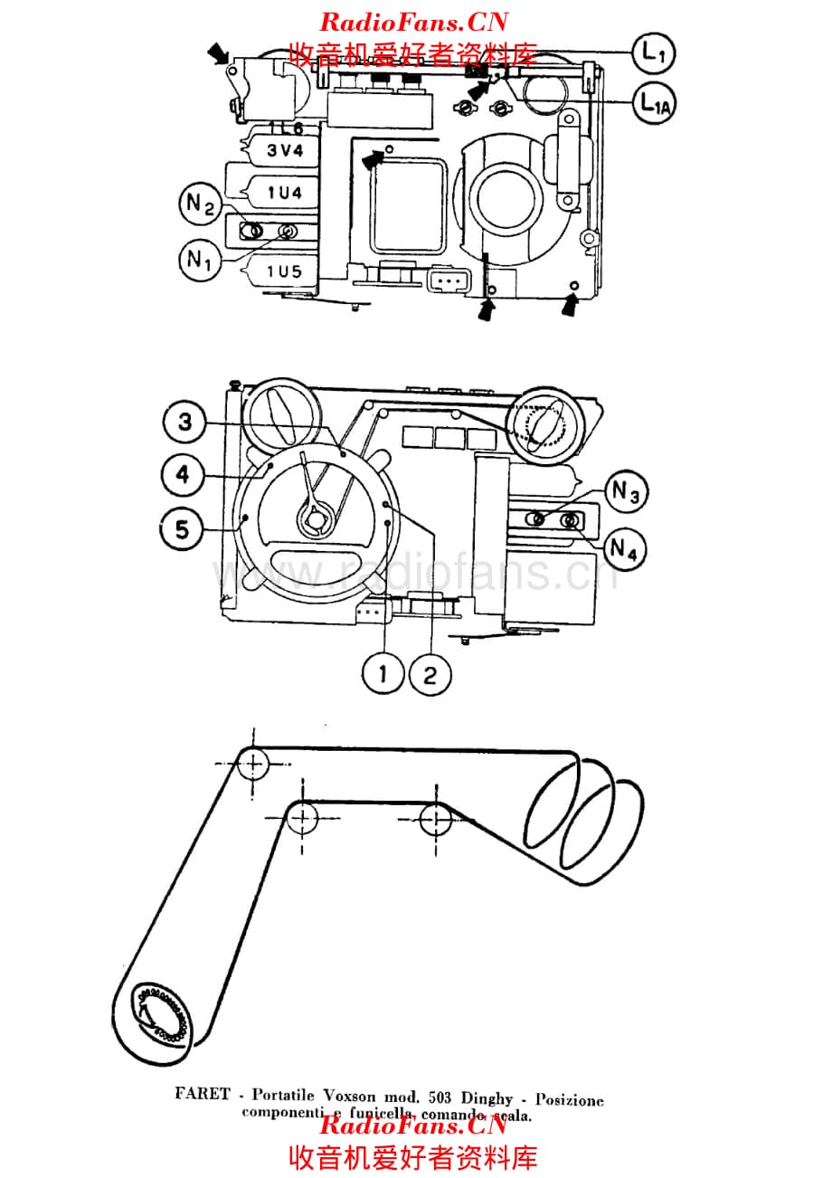 Voxson Personal 503 Dinghy II series tuning cord 电路原理图.pdf