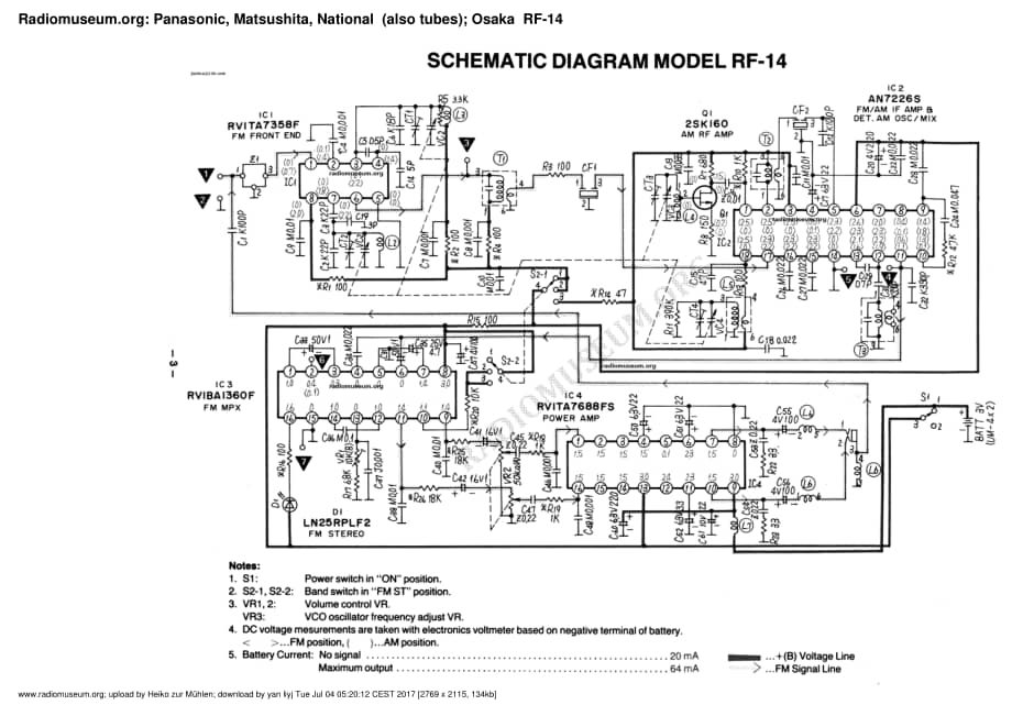 panasonic RF-14电路原理图 .pdf_第1页
