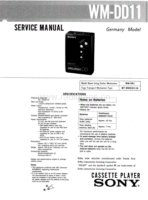 Sony_WMDD-11_service_manual电路原理图 .pdf