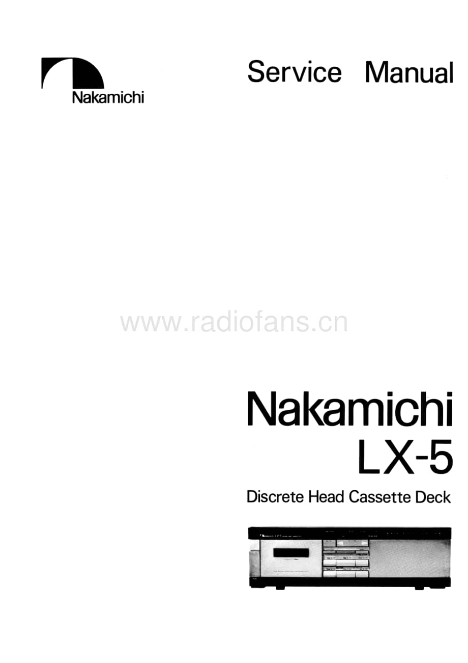 Nakamichi LX5维修手册 电路原理图.pdf_第1页
