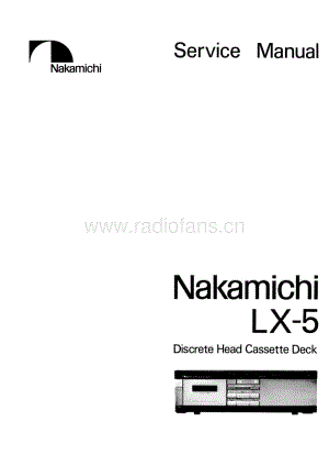 Nakamichi LX5维修手册 电路原理图.pdf