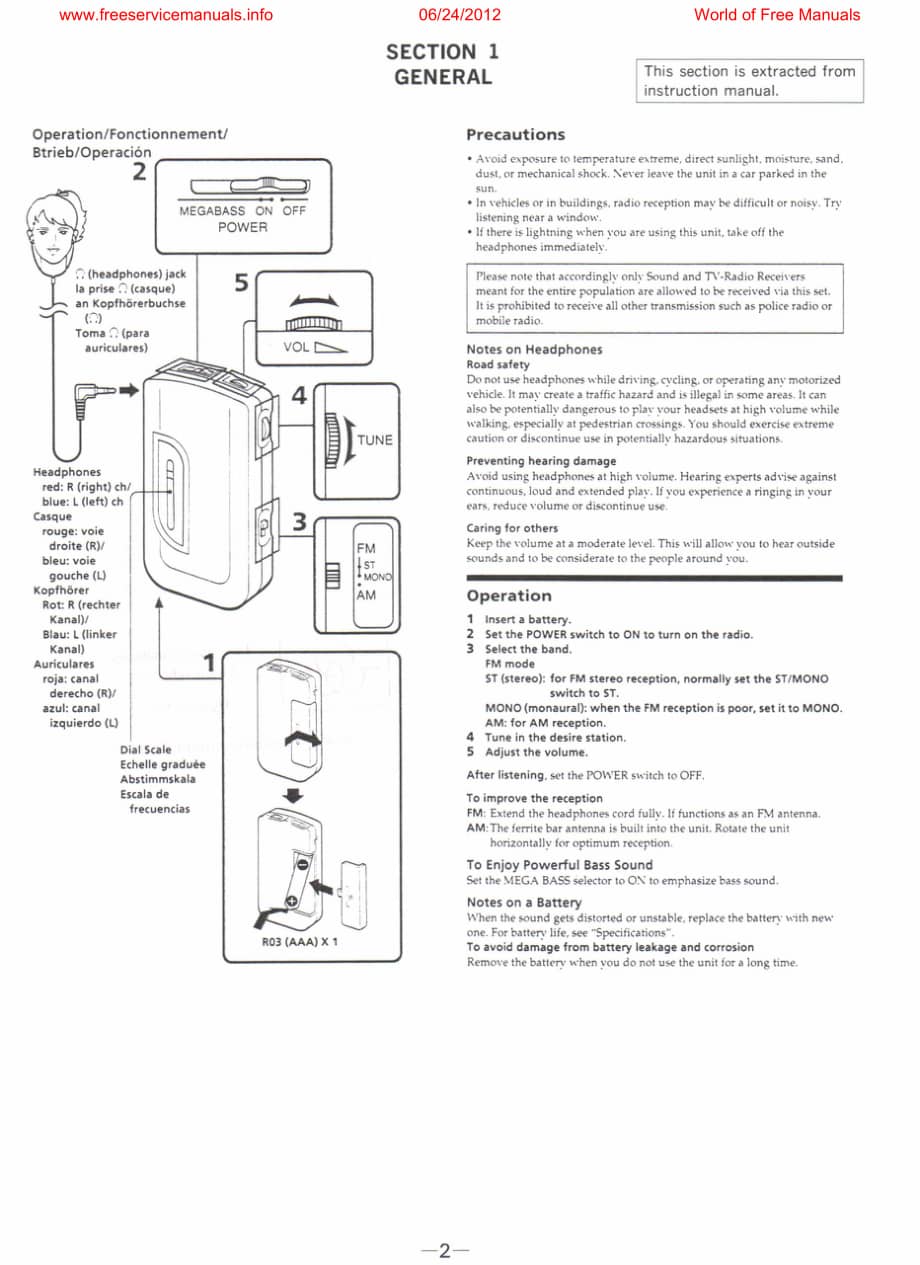 SONY srf-s80 电路原理图 .pdf_第2页