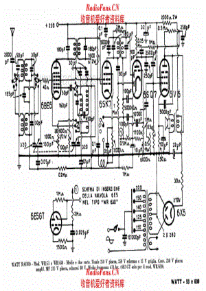 Watt Radio WR53 - WR630 电路原理图.pdf