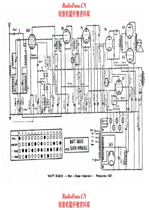 Watt Radio Super Imperiale 电路原理图.pdf