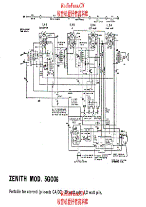 Zenith 5G036 电路原理图.pdf